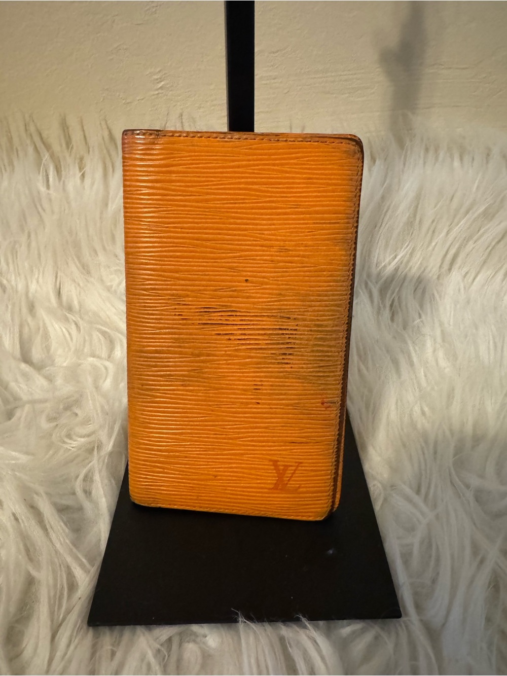 Louis Vuitton Orange Epi Leather Cardholder